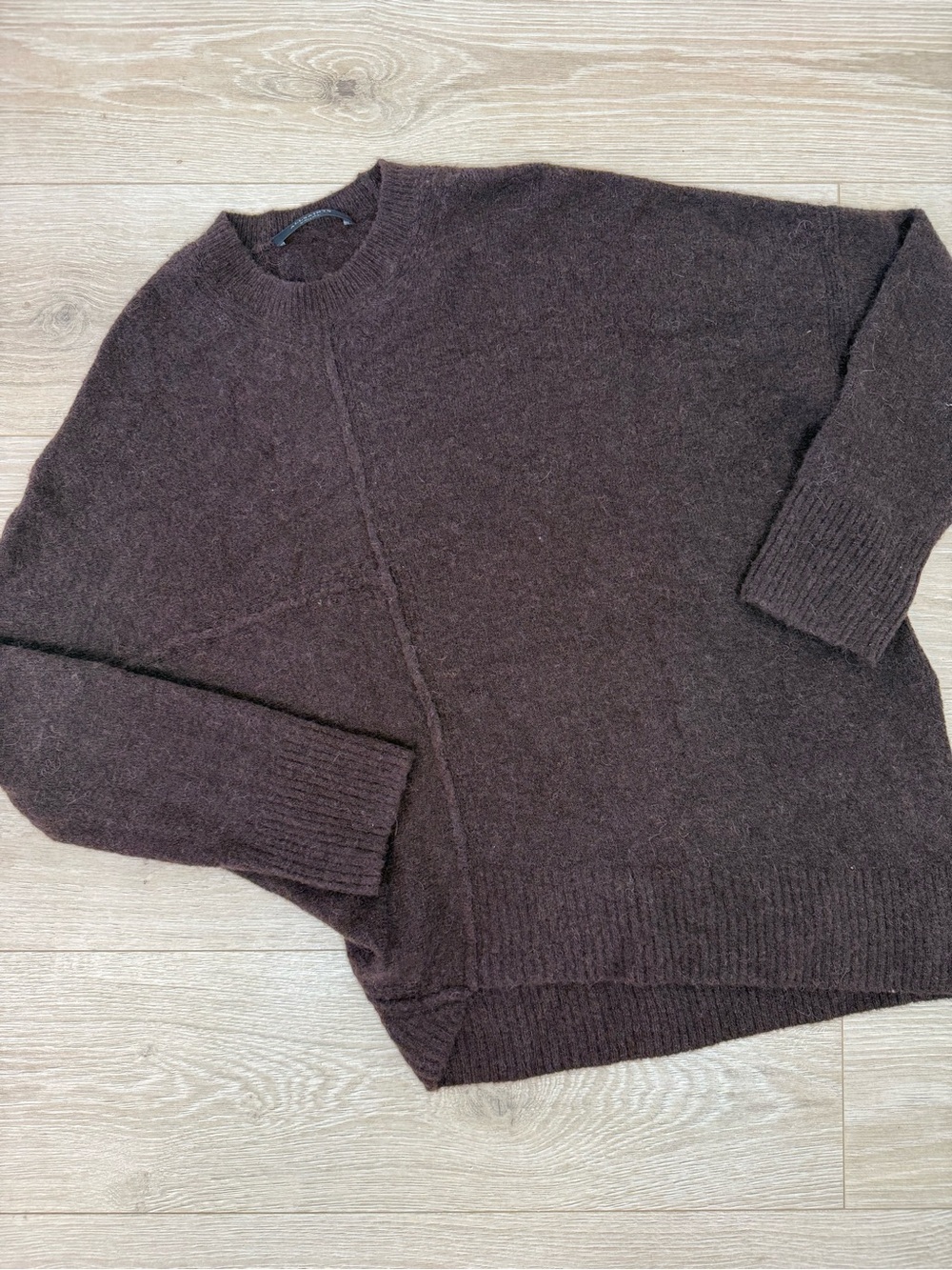 AllSaints Lock Asymmetrical Crewneck Sweater